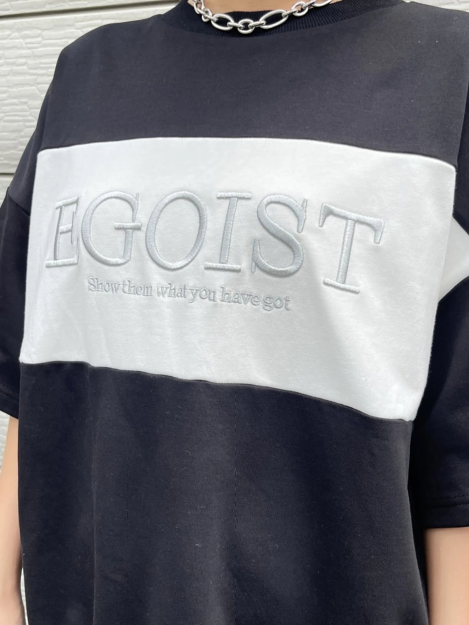 EGOIST半袖スウェットトップス / EGOIST(エゴイスト)のトップス通販 SALE半額 EGOIST半袖スウェットトップス BLK Tシャツ/カットソー(半袖/袖なし)