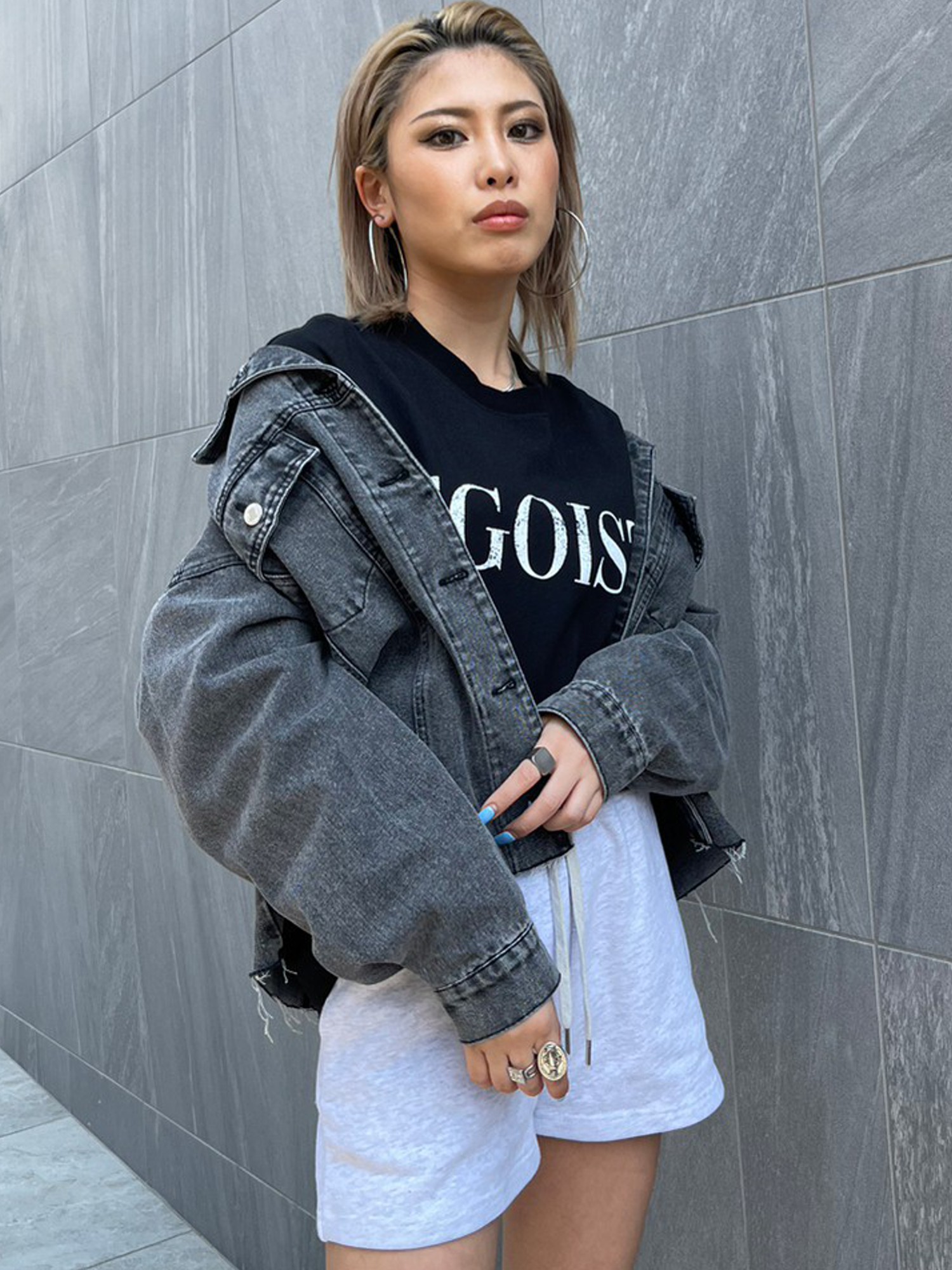 裾カットオフGジャン / EGOIST（エゴイスト）のジャケット/ブルゾン 